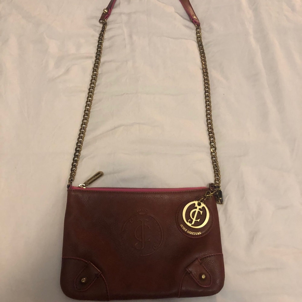 Leather chain bag